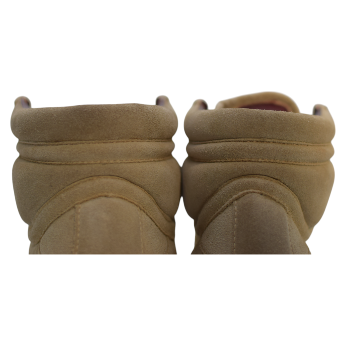 Marc Jacobs Beige Suede High-Top Sneakers Wedge Trainers Shoes size 37