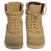 Marc Jacobs Beige Suede High-Top Sneakers Wedge Trainers Shoes size 37