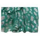 Jay Ahr Turquoise Silver Strapless Silk Mini Length Draped Dress size M