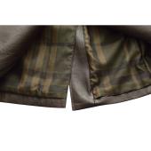 Burberry brown womans mid length leather jacket coat with gold hrdw US 6, IT 40