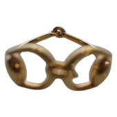 Gucci Single Horsebit Light gold-toned metal with antique finish bracelet