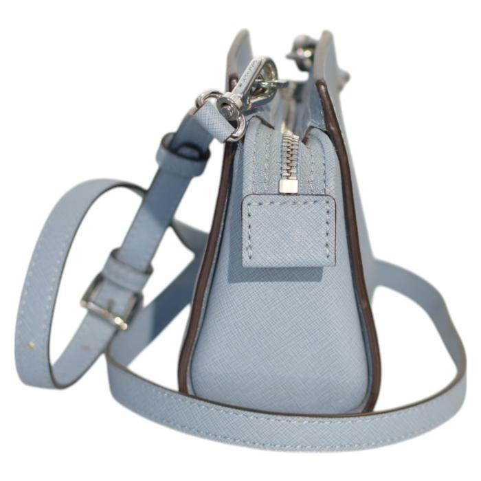 Michael Kors Light Blue Leather Small Crossbody Handbag Shoulder bag