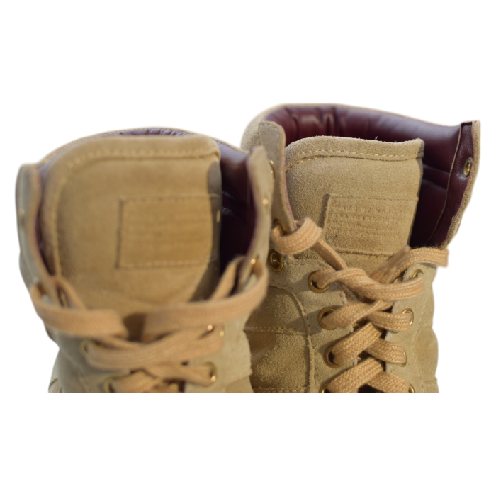 Marc Jacobs Beige Suede High-Top Sneakers Wedge Trainers Shoes size 37