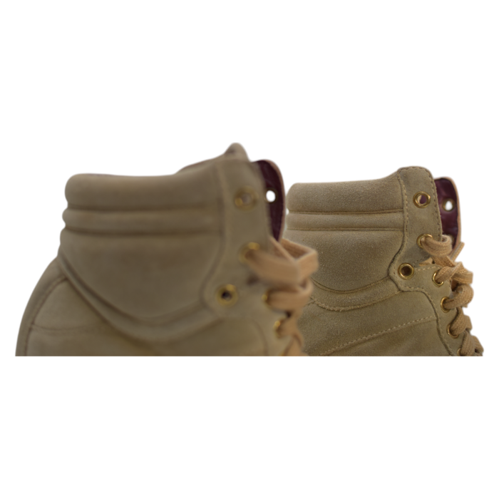 Marc Jacobs Beige Suede High-Top Sneakers Wedge Trainers Shoes size 37