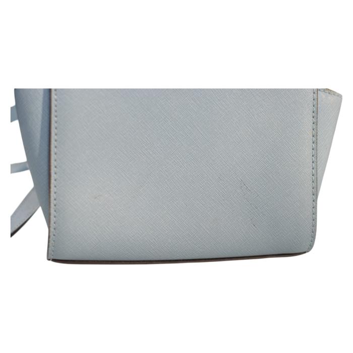 Michael Kors Light Blue Leather Small Crossbody Handbag Shoulder bag