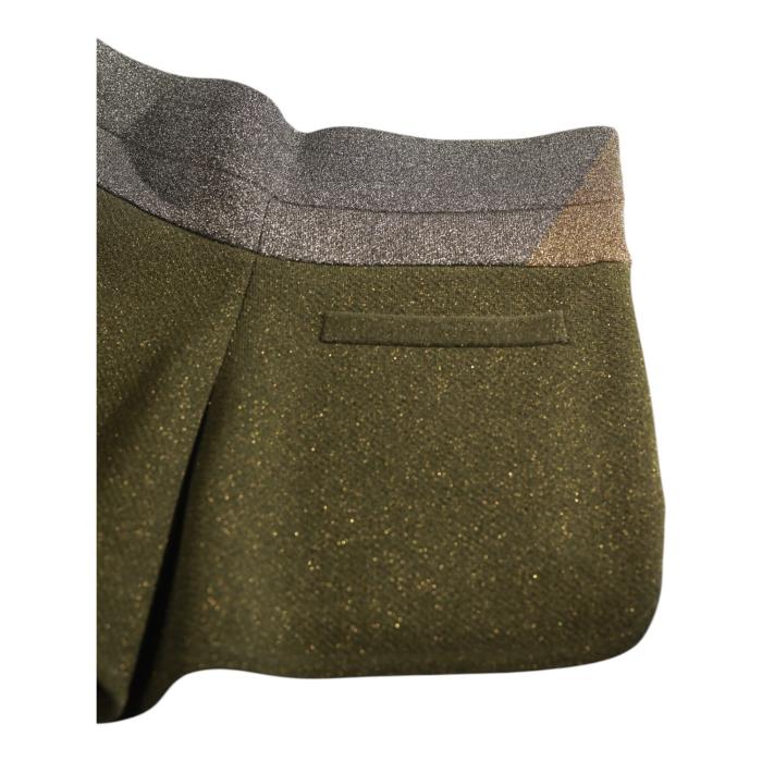 Zadig & Voltaire Smile Lurex Green Silver Gold Shiny Shorts Pants size S