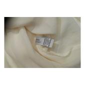 Diane Von Furstenberg DVF Fantasia Ivory Pleated Blouse Tunic Top size 6