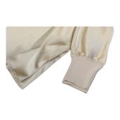 Falconeri Beige Silk V Neckline 3/4 Sleeves Blouse Top size S, New