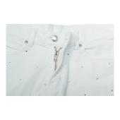 Zadig & Voltaire White Storm Denim Strass Summer Shorts Pants size 36