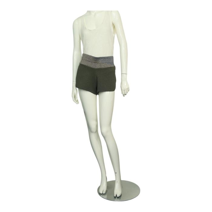 Zadig & Voltaire Smile Lurex Green Silver Gold Shiny Shorts Pants size S