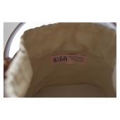 Nico Giani Tan Brown Leather Bucket Drawstring Handbag Adjustable Shoulder bag