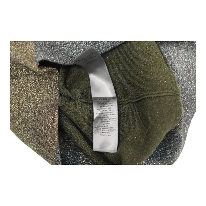 Zadig & Voltaire Smile Lurex Green Silver Gold Shiny Shorts Pants size S
