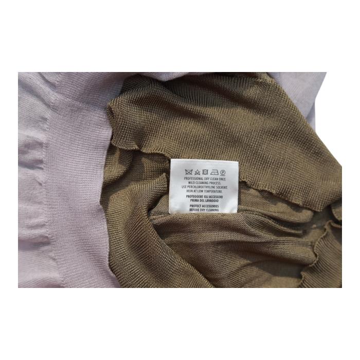 Gucci  Sleeveless Two-Piece 100% Cashmere Sweater V-neck Cami Top in Lilac and Tan size XS