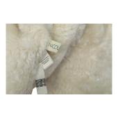 Nicole Farhi Beige Sheepskin Double Breasted Short Jacket Coat size UK 10
