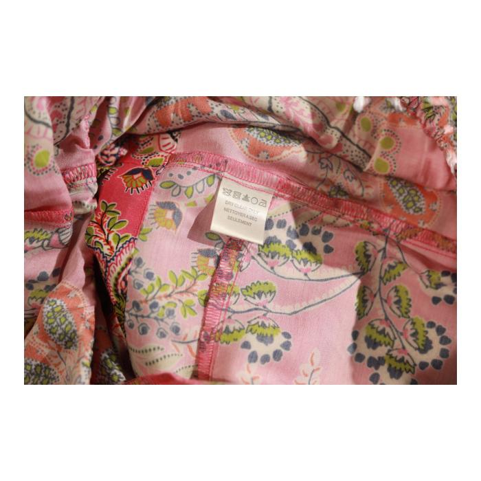 Hale Bob Silky Multicolor Floral Short Sleeves Romper Playsuit Shorts size S