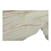 Diane Von Furstenberg DVF Fantasia Ivory Pleated Blouse Tunic Top size 6