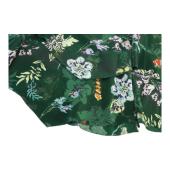 Zadig & Voltaire Jim Print 100%Silk Green Floral Layered Mini Skirt Size 34