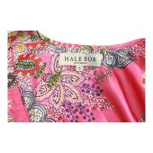 Hale Bob Silky Multicolor Floral Short Sleeves Romper Playsuit Shorts size S