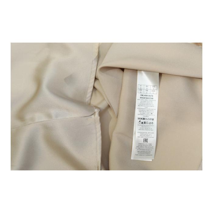 Falconeri Beige Silk V Neckline 3/4 Sleeves Blouse Top size S, New