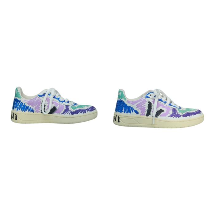 V-10 LEATHER VEJA X MARNI ORCHID BLACK BLUE WHITE Sneakers Trainers Shoes 37