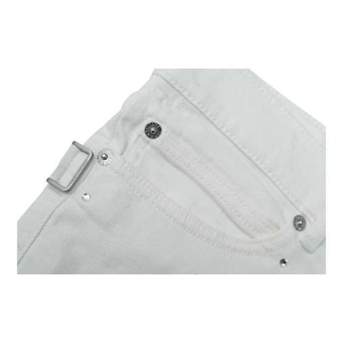 Zadig & Voltaire White Storm Denim Strass Summer Shorts Pants size 36