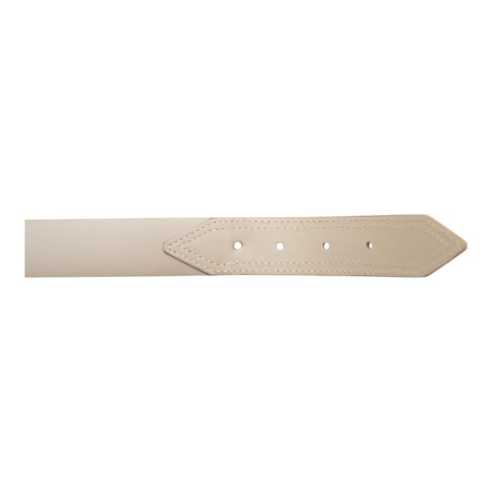 Burberry Beige Nova Check Heart Coated Canvas & Leather Buckle Belt size 40/100