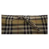 Burberry Classic Check Drawstring Knee Length Skirt Elastic Stretch Side Slit M