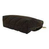 Pinko Love Extra Puff Maxi Quilt Black Nylon flap shoulder bag with chain strap