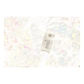 Blumarine Floral Pattern Silk Top Short Sleeves Ruffles Tunic Blouse sz 42