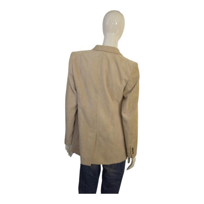 NWT Isabel Marant Étoile Daleyo Double-Breasted Corduroy Blazer Cream 36