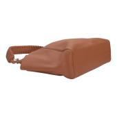CALLISTA Loom Leather Shoulder Bag With Removable Zip Pouch In Peach 560euro