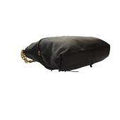 Givenchy Voyou Gold Chain Medium Black Grainy Leather Shoulder Tote Bag