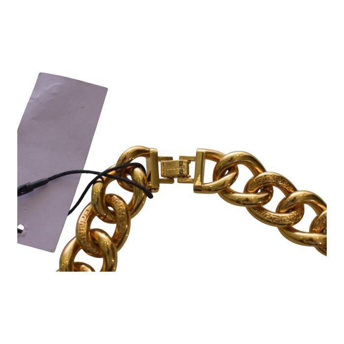 Versace Medusa gold chunky chain-link necklace 3 medallions retails at € 1.590/ $1,950