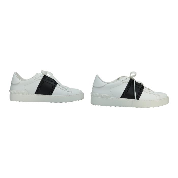 VALENTINO ROCKSTUD UNTITLED SNEAKER IN CALFSKIN LEATHER WITH TONAL STUDS 37