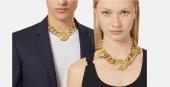 Versace Medusa gold chunky chain-link necklace 3 medallions retails at € 1.590/ $1,950