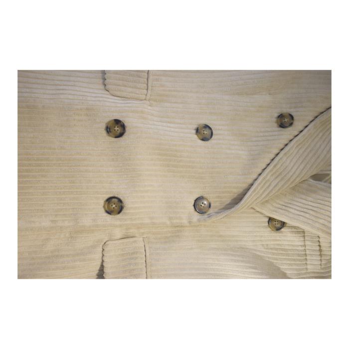 NWT Isabel Marant Étoile Daleyo Double-Breasted Corduroy Blazer Cream 36