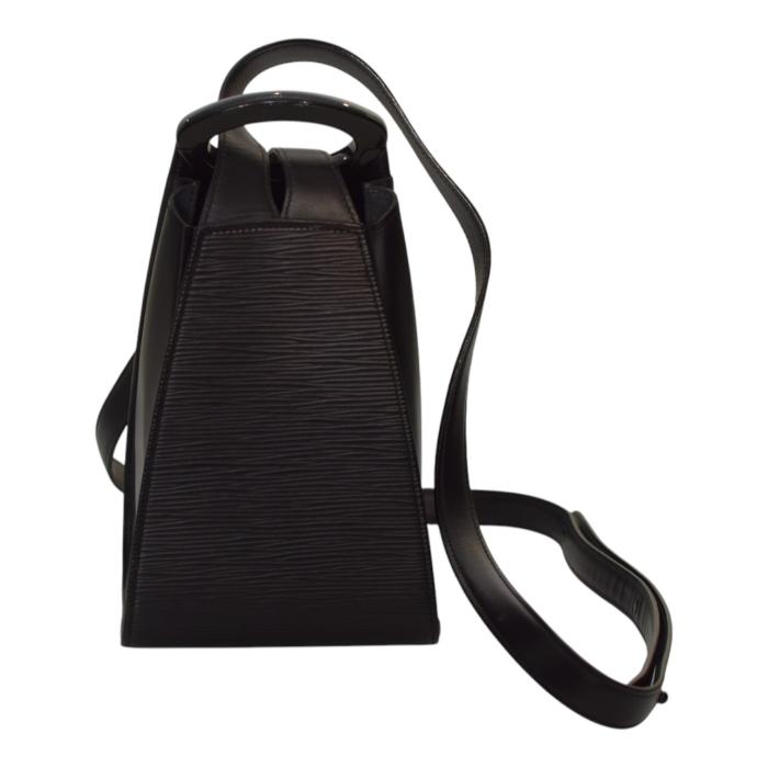 Louis Vuitton Noir Black Epi Leather Minuit Crossbody Bag Messenger Shoulder bag 