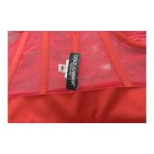 Dolce & Gabbana Red Tulle Bustier Midi Dress Red Carpet Eveneing Gown sz 40 retailed at around $5000