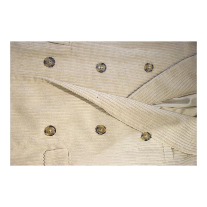 NWT Isabel Marant Étoile Daleyo Double-Breasted Corduroy Blazer Cream 36
