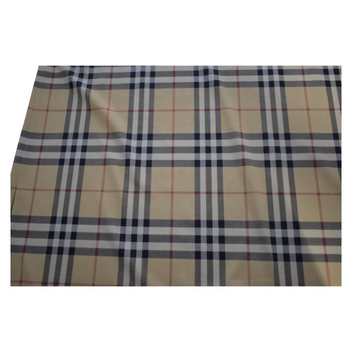 Burberry Classic Check Drawstring Knee Length Skirt Elastic Stretch Side Slit M