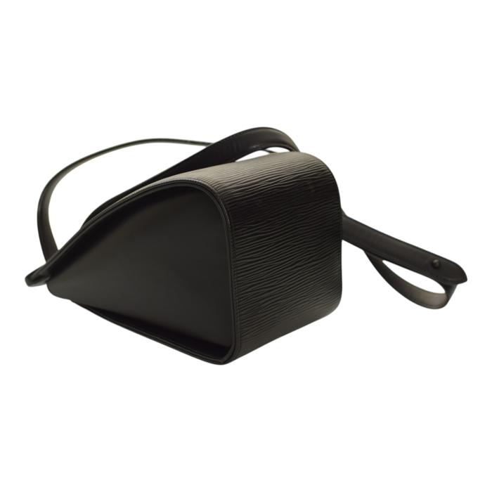 Louis Vuitton Noir Black Epi Leather Minuit Crossbody Bag Messenger Shoulder bag 