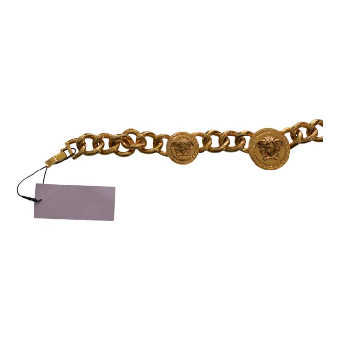 Versace Medusa gold chunky chain-link necklace 3 medallions retails at € 1.590/ $1,950