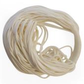 Multi Strand Layered White Fabric Impressive Summer Bohemian Necklace