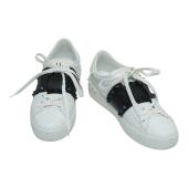 VALENTINO ROCKSTUD UNTITLED SNEAKER IN CALFSKIN LEATHER WITH TONAL STUDS 37