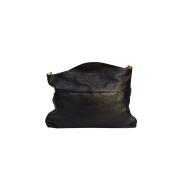 Givenchy Voyou Gold Chain Medium Black Grainy Leather Shoulder Tote Bag