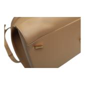 New WOT Salvatore Ferragamo Hug bag top-handle  calfskin leather bag beige stone