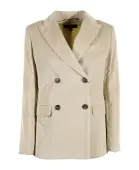 NWT Isabel Marant Étoile Daleyo Double-Breasted Corduroy Blazer Cream 36