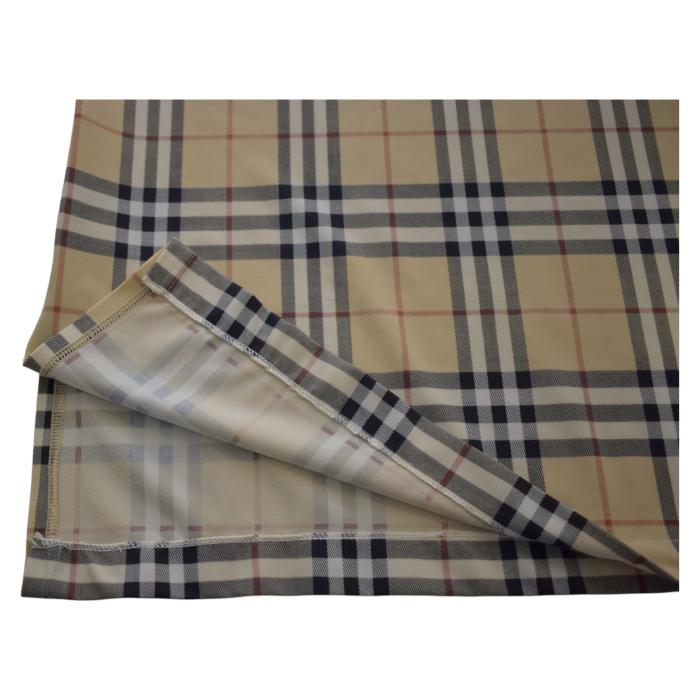 Burberry Classic Check Drawstring Knee Length Skirt Elastic Stretch Side Slit M