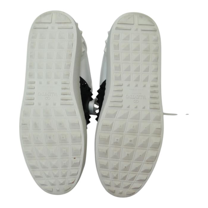 VALENTINO ROCKSTUD UNTITLED SNEAKER IN CALFSKIN LEATHER WITH TONAL STUDS 37