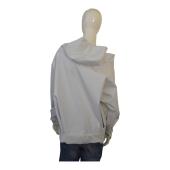 PRADA light gray printed trench jacket raincoat windbreaker with hood size 44